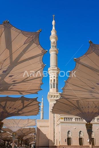 مئذنة المسجد النبوي في المدينة المنورة، المملكة العربية السعودية