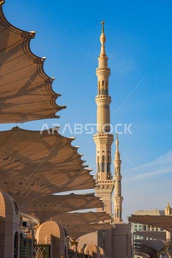 مئذنة المسجد النبوي في المدينة المنورة، المملكة العربية السعودية