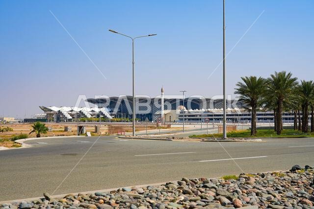 محطة قطار مدينة الملك عبد الله الاقتصادية (KAEC) المستقبلية على خط سكة حديد الحرمين السريع في المملكة العربية السعودية محطة قطار مدينة الملك عبد الله الاقتصادية (KAEC) المستقبلية على خط سكة حديد الحرمين السريع في المملكة العربية السعودية