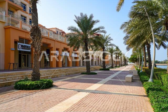 Marina Promenade along the Red Sea canal of King Abdullah Economic City (KAEC) in Saudi Arabia