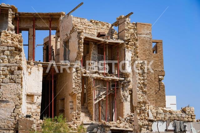 Ancient coral stone ruins in the historic Al-Sur district of Yanbu, Saudi Arabia Ancient coral stone ruins in the historic Al-Sur district of Yanbu, Saudi Arabia
