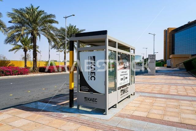 محطة حافلات حديثة وبنية تحتية للنقل العام في مدينة الملك عبد الله الاقتصادية (KAEC)، المملكة العربية السعودية