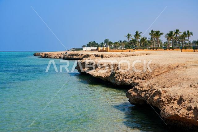 Bay La Sun Beach on the Red Sea coast in King Abdullah Economic City (KAEC), Saudi Arabia