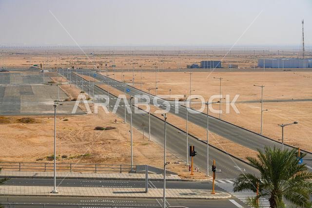 البنية التحتية المتطورة للطرق والتخطيط الحضري في مدينة الملك عبد الله الاقتصادية (KAEC)، المملكة العربية السعودية