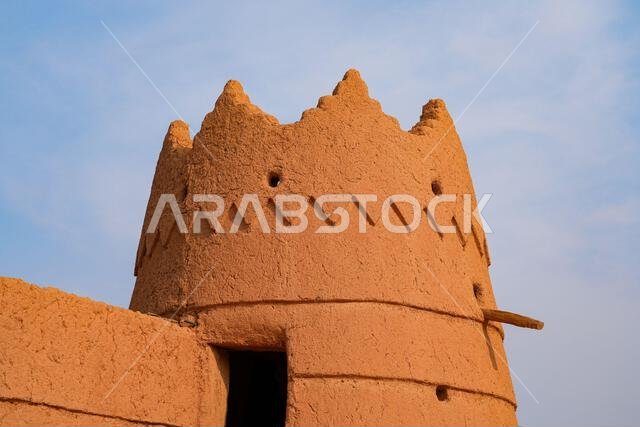 Traditional Najdi fortifications in the historic village of Shaqra, Saudi Arabia