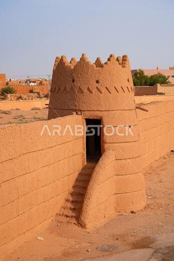 Traditional Najdi fortifications in the historic village of Shaqra, Saudi Arabia