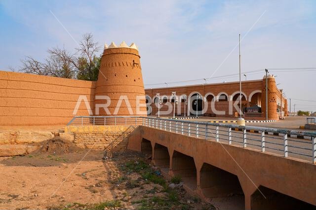 Traditional Najdi fortifications in the historic village of Shaqra, Saudi Arabia