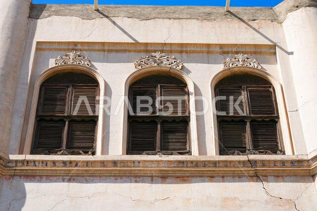 The historic Kaki Palace with traditional Hejazi stone architecture in Taif, Saudi Arabia