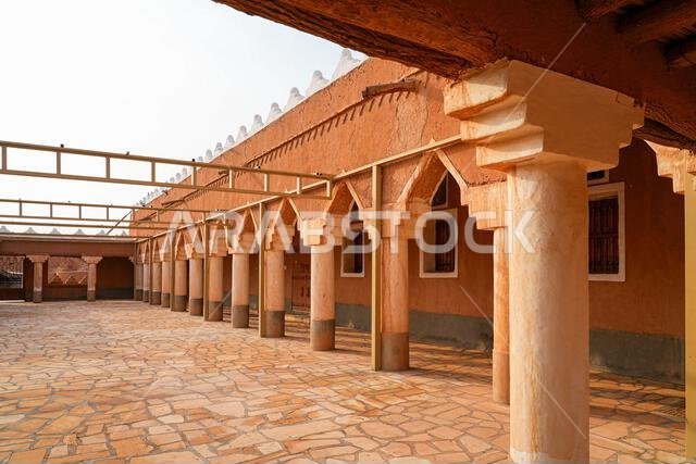 Traditional adobe religious building at the heart of Shaqra heritage village, Saudi Arabia