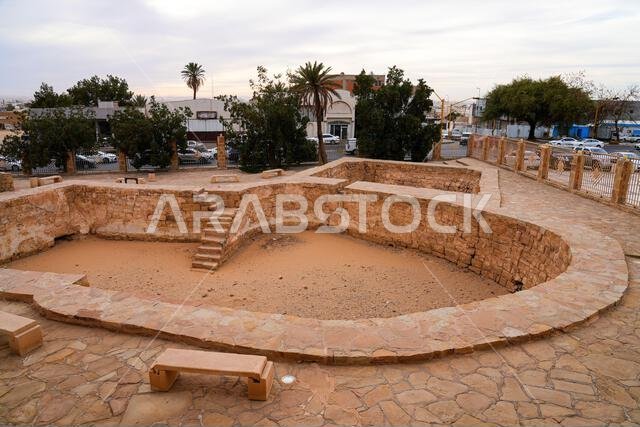 أحواض عين السكر القديمة بالقرب من قلعة تبوك، المملكة العربية السعودية