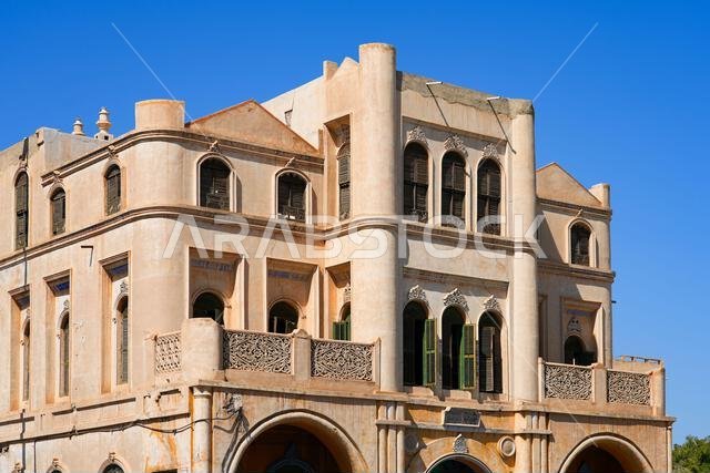 قصر كاكي التاريخي ذو الطراز المعماري الحجري الحجازي التقليدي في الطائف، المملكة العربية السعودية
