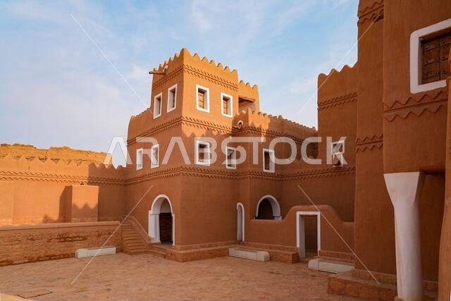 قصر السبيعي التاريخي في شقراء، وهي قرية صحراوية تقع في قلب نجد، المملكة العربية السعودية