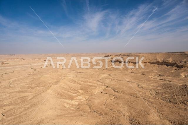 Landscape views of "The Edge of the World" tourist attraction, near Riyadh, Saudi Arabia