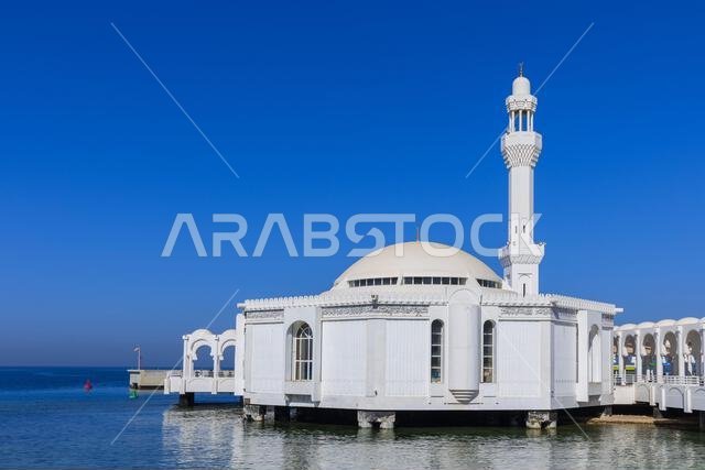The Al Rahma Mosque (Floating Mosque) in Jeddah, Saudi Arabia The Al Rahma Mosque (Floating Mosque) in Jeddah, Saudi Arabia
