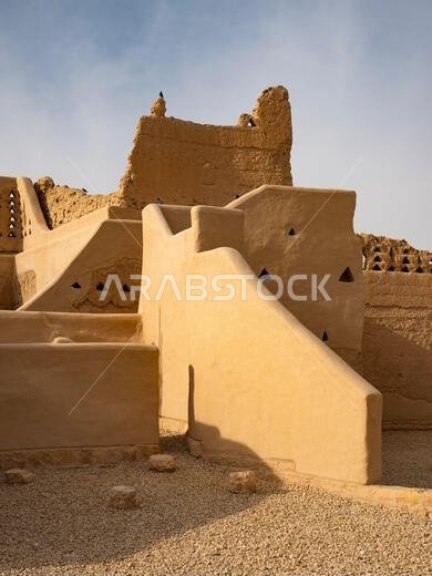 مناظر لموقع الطريف، أحد مواقع التراث العالمي لليونسكو، خارج الرياض، المملكة العربية السعودية