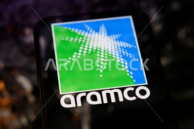 Paris, France - March 13, 2026 : Saudi Aramco logo on a smartphone. It is the world's largest integrated oil and gas company by production and reserve