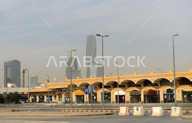 The North Riyadh fish market closed for future urban development. Riyadh, Saudi Arabia.