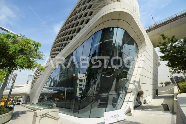 The modern and beautiful KAFD metro station in Riyadh, Saudi Arabia. The modern and beautiful KAFD metro station in Riyadh, Saudi Arabia.