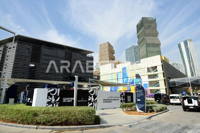 Beautiful modern buildings at KAFD in Riyadh, Saudi Arabia. Beautiful modern buildings at KAFD in Riyadh, Saudi Arabia.