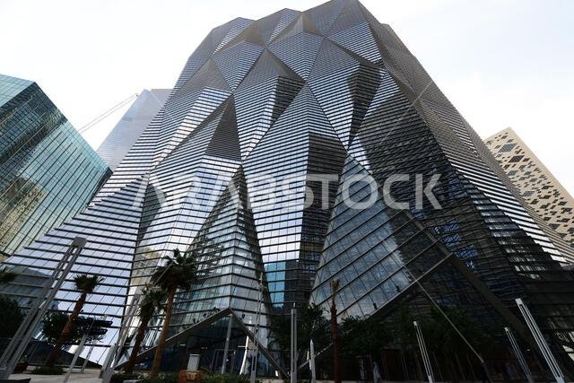 Beautiful modern buildings at KAFD in Riyadh, Saudi Arabia. Beautiful modern buildings at KAFD in Riyadh, Saudi Arabia.