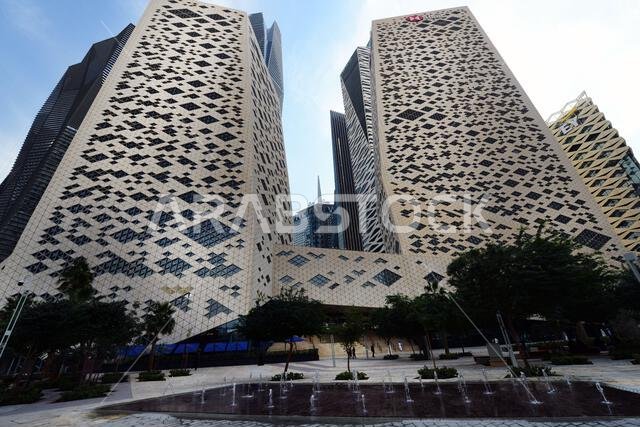 Beautiful modern buildings at KAFD in Riyadh, Saudi Arabia. Beautiful modern buildings at KAFD in Riyadh, Saudi Arabia.