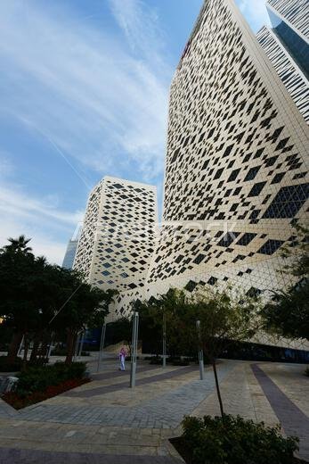 Beautiful modern buildings at KAFD in Riyadh, Saudi Arabia. Beautiful modern buildings at KAFD in Riyadh, Saudi Arabia.