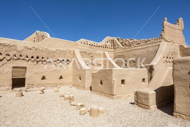 قصر الرياض سلوى في منطقة الطريف التاريخية، أحد مواقع التراث العالمي لليونسكو في الدرعية، الرياض، المملكة العربية السعودية