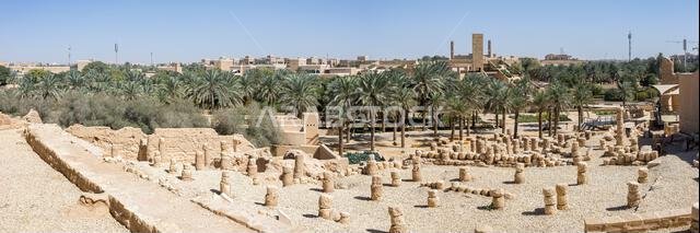 Riyadh historic district of At-Turaif UNESCO World Heritage site panorama in Diriyah Riyadh, Saudi Arabia