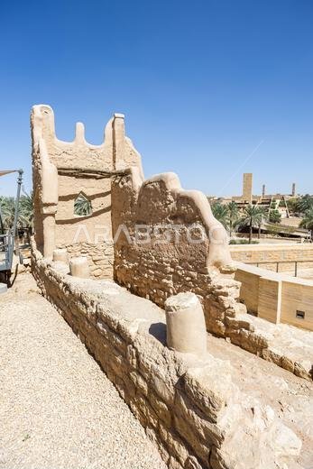 Riyadh Salwa Palace in the historic district of At-Turaif UNESCO World Heritage site in Diriyah Riyadh, Saudi Arabia