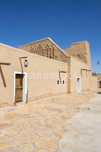 قصر الرياض سلوى في منطقة الطريف التاريخية، أحد مواقع التراث العالمي لليونسكو في الدرعية، الرياض، المملكة العربية السعودية