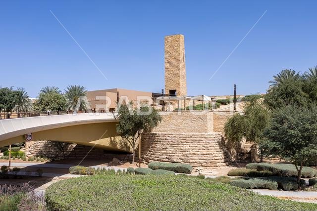 جسر الطريف في الرياض، الحي التاريخي لموقع مدرج ضمن قائمة اليونسكو للتراث العالمي، أثناء السفر في الرياض، المملكة العربية السعودية