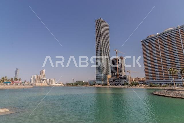 Coastal skyscrapers in Jeddah, Saudi Arabia