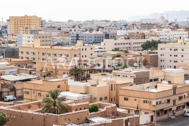 Aerial view of Ha'il, Saudi Arabia