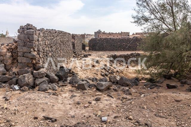 Ruins of Urwah bin Al-Zubair Palace in Medina, Saudi Arabia