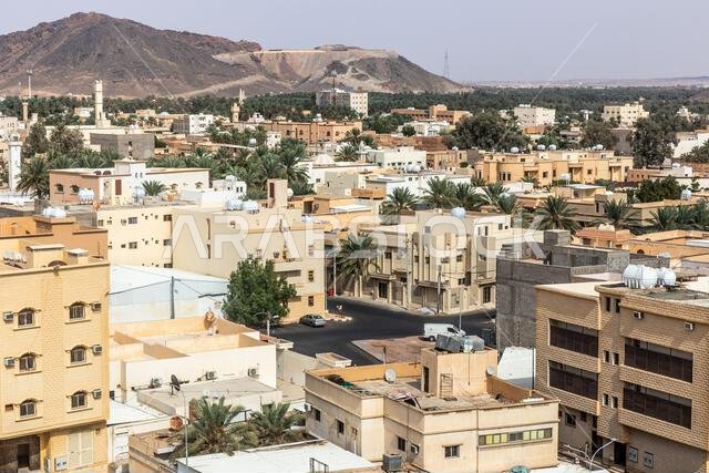 Aerial view of Ha'il, Saudi Arabia