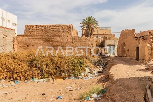 Ruins of old houses in Ha'il, Saudi Arabia
