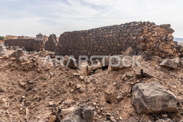 Ruins of Urwah bin Al-Zubair Palace in Medina, Saudi Arabia