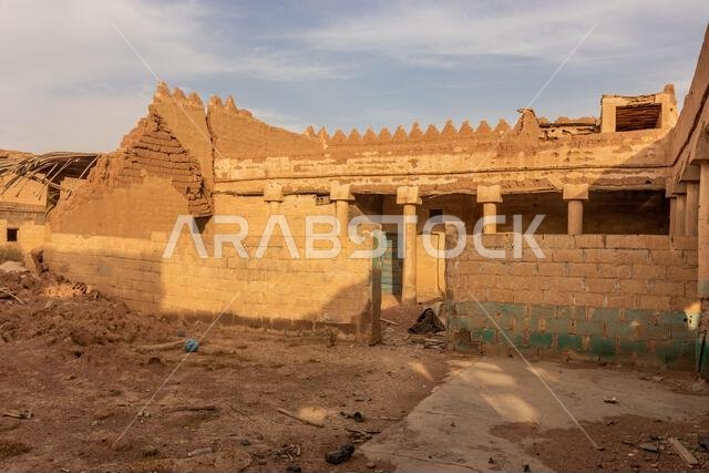 أطلال منزل قديم في حائل، المملكة العربية السعودية