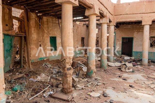 Ruin of an old house in Ha'il, Saudi Arabia