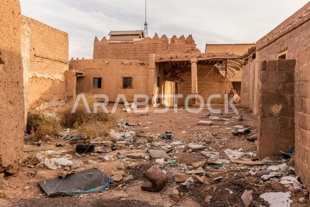 Ruins of old houses in Ha'il, Saudi Arabia
