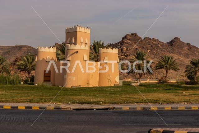 نموذج حصن على دوار في حائل، المملكة العربية السعودية