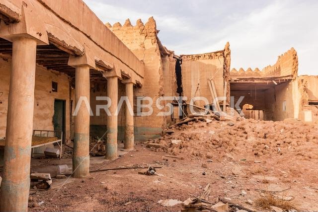 Ruin of an old house in Ha'il, Saudi Arabia