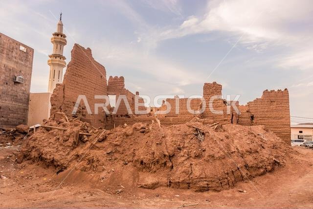 Ruin of a house in Ha'il, Saudi Arabia
