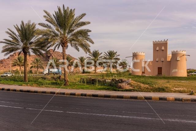 نموذج حصن على دوار في حائل، المملكة العربية السعودية