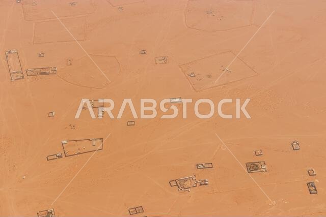 صورة جوية لضواحي الرياض، المملكة العربية السعودية