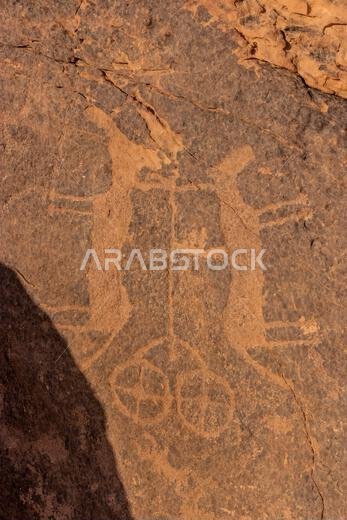 Rock art (petroglyphs) in Jubbah, Saudi Arabia Rock art (petroglyphs) in Jubbah, Saudi Arabia