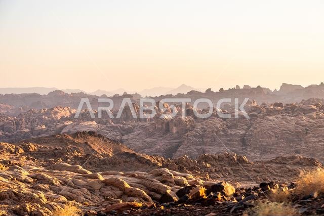 Rocky landscape of Wadi Disah, Saudi Arabia