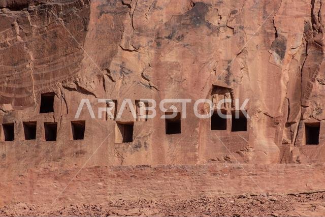 Lion Tombs of Dadan site in Al Ula, Saudi Arabia