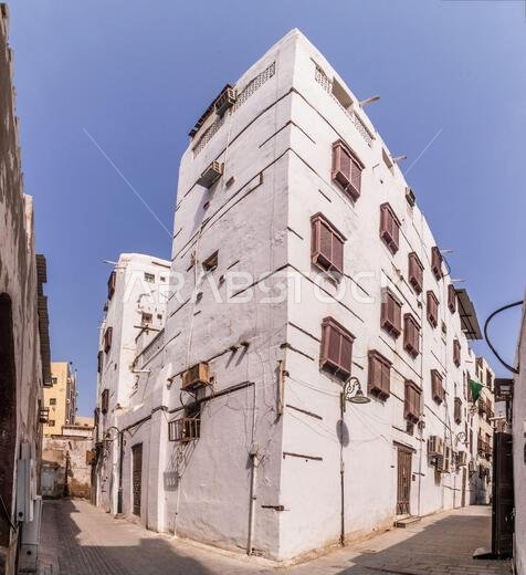 بيوت تقليدية في البلد، المركز التاريخي لمدينة جدة، المملكة العربية السعودية