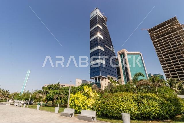 جدة، المملكة العربية السعودية - 16 نوفمبر 2021: مبنى مجمع الأعمال الرئيسي في جدة، المملكة العربية السعودية